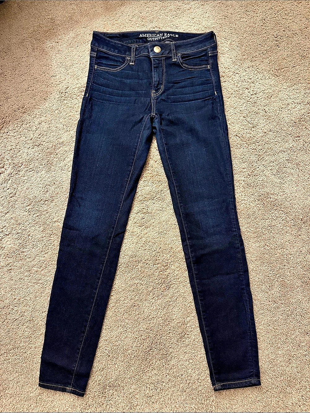 American Eagle Outfitters Jegging Skinny Jeggings in Blue Size 4
